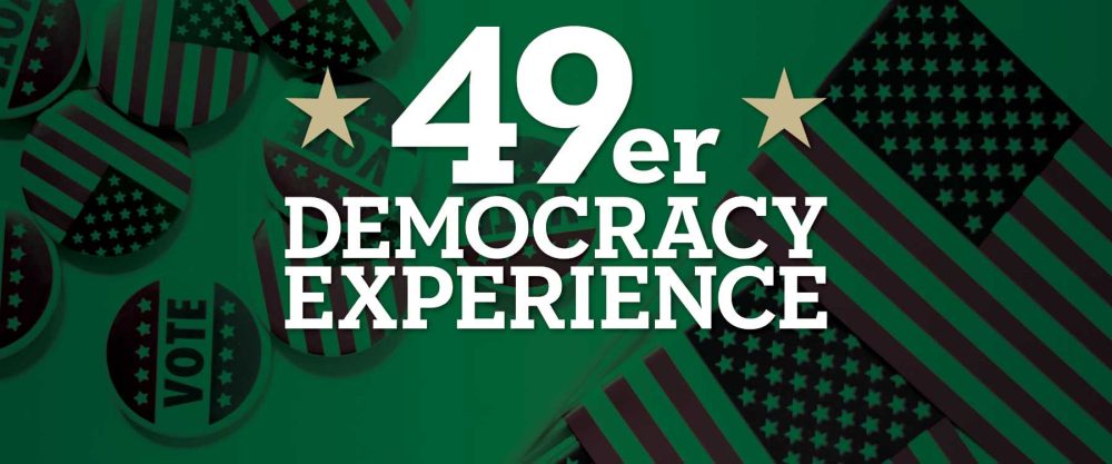 49er Democracy Experience Graphic